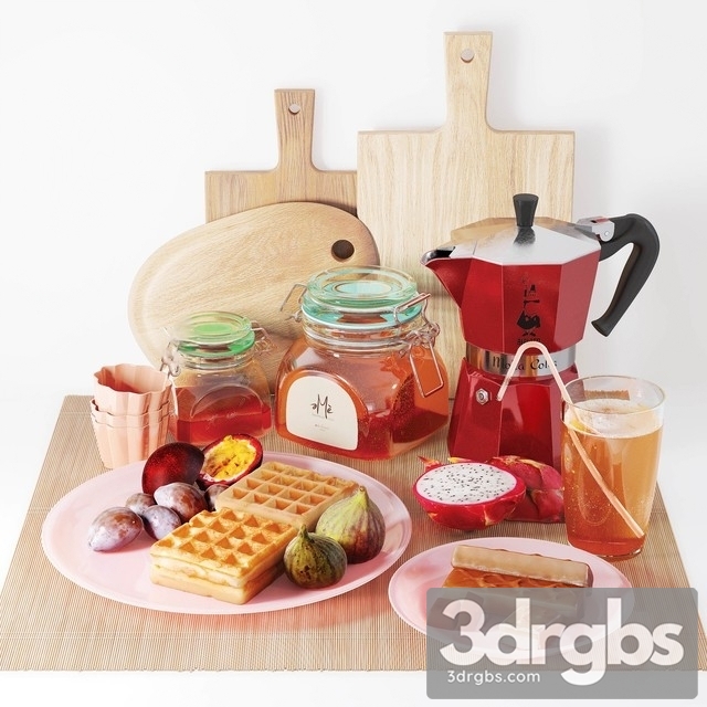 Kitchen Set 01 3dsmax Download - thumbnail 1