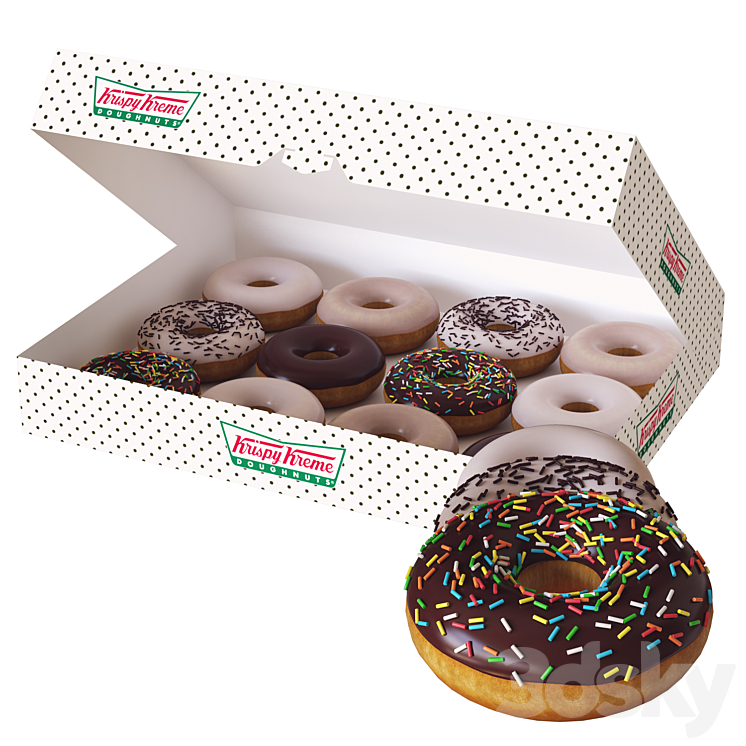 krispy donuts 3DS Max - thumbnail 1