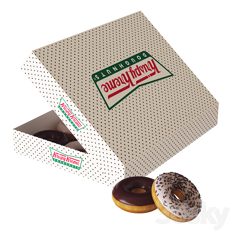 krispy donuts 3DS Max - thumbnail 2