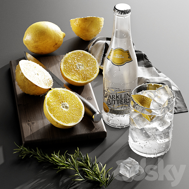 Lemonade lemon 3DSMax File - thumbnail 3