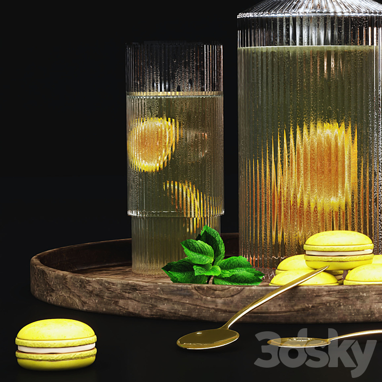 Lemonade Set 3DS Max Model - thumbnail 2