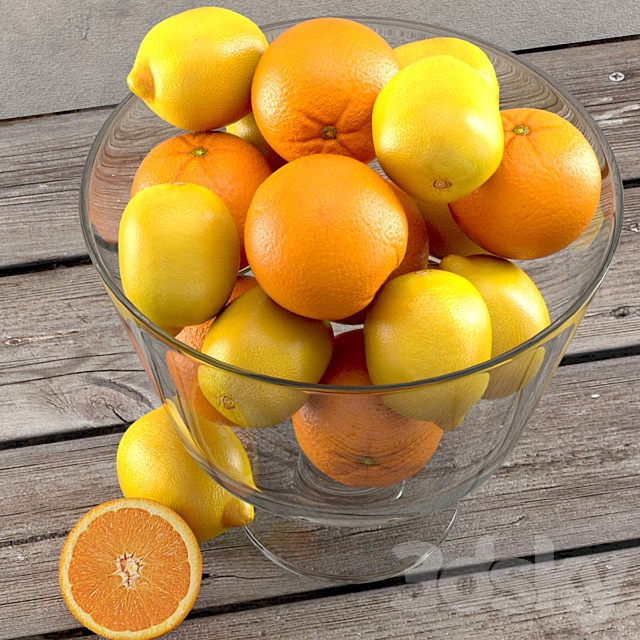 lemons and oranges 3DSMax File - thumbnail 2