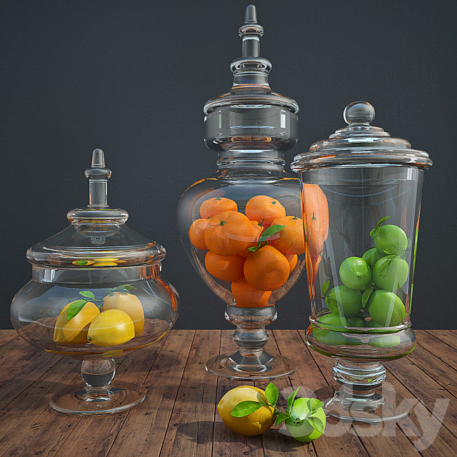 Lemons. limes. tangerines 3DSMax File - thumbnail 1