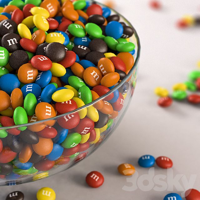 M & M’s | mmdems 3DS Max Model - thumbnail 2