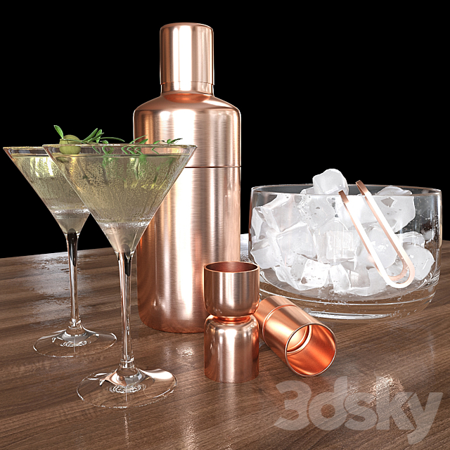 martini set 3ds Max - thumbnail 1