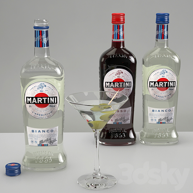 Martini Set 3ds Max - thumbnail 1