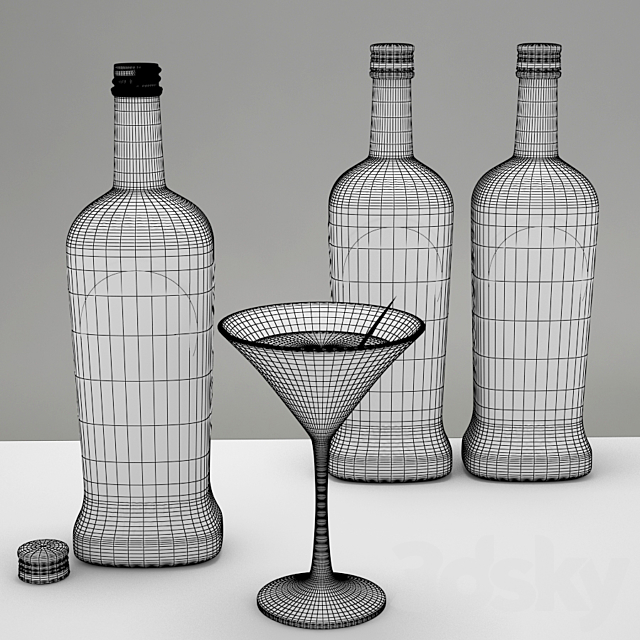 Martini Set 3ds Max - thumbnail 2