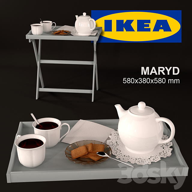 MARYUD _ MARYD Serving tables 3DSMax File - thumbnail 1