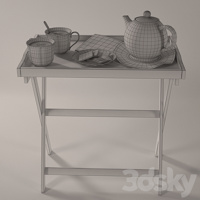 MARYUD _ MARYD Serving tables 3DSMax File - thumbnail 2