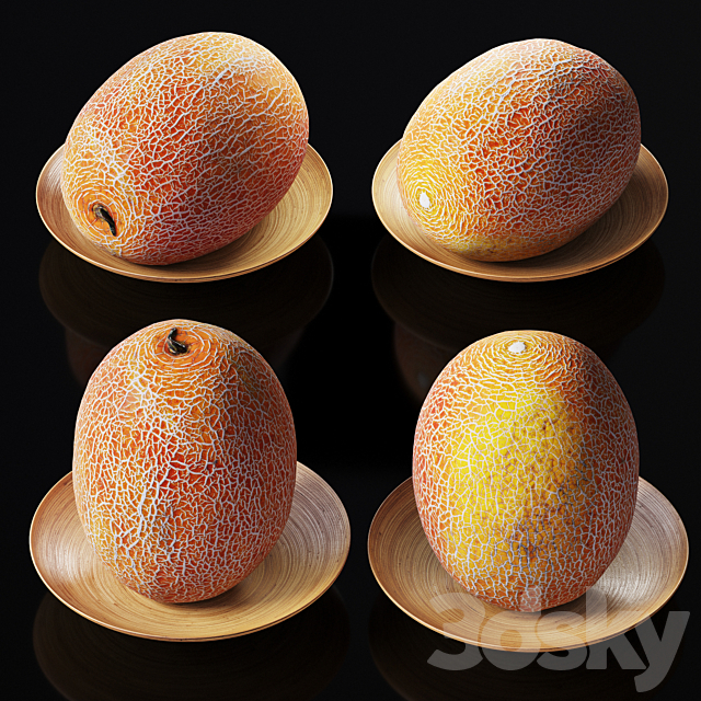 Melon galia_ananas 3DSMax File - thumbnail 2