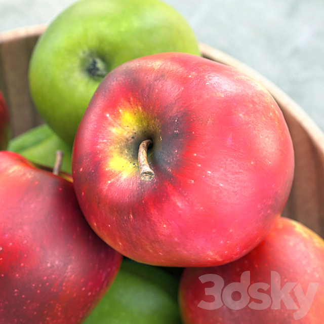 mixed apples 3DSMax File - thumbnail 2