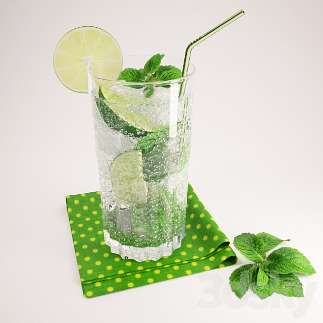 Mojito Cocktail 3DSMax File - thumbnail 1