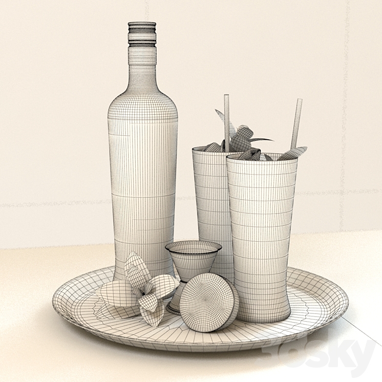 mojito set 3DS Max - thumbnail 2