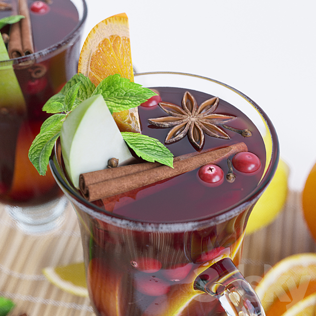 Mulled wine 3DS Max Model - thumbnail 2