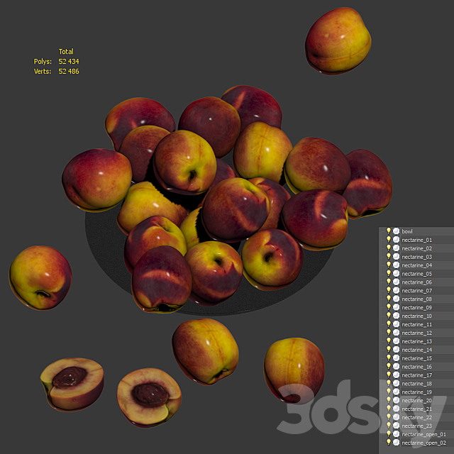 Nectarine 3DS Max Model - thumbnail 5