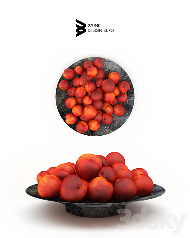 Nectarine 3DS Max Model - thumbnail 1