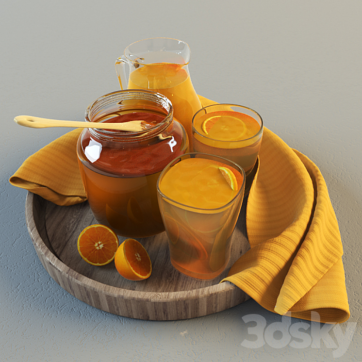 Orange juice 3DS Max - thumbnail 1