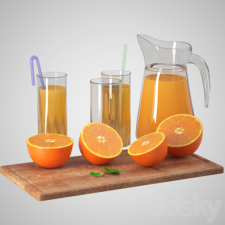 Orange set 3DS Max - thumbnail 1