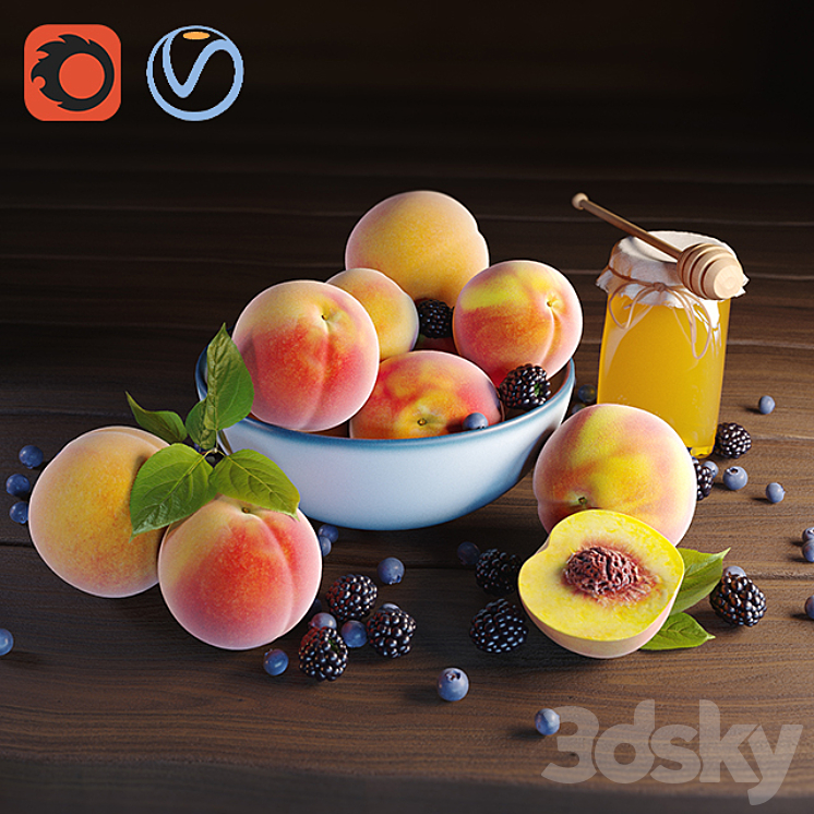 peaches 3DS Max - thumbnail 1