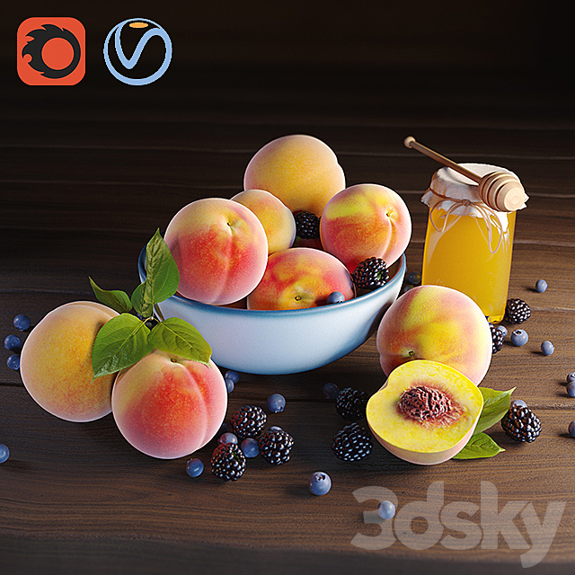 peaches 3ds Max - thumbnail 1