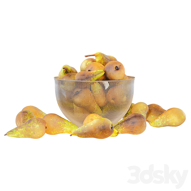 Pear Conference in Decorative Metal Vase 3DS Max - thumbnail 2