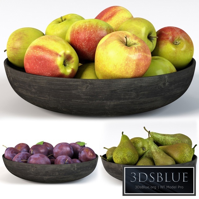 Pear Grush Apples 3DS Max - thumbnail 3