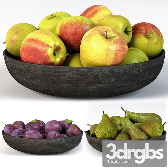 Pear grush apples 3dsmax Download - thumbnail 1