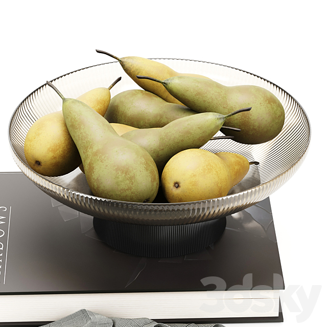 Pear set 3DS Max Model - thumbnail 3