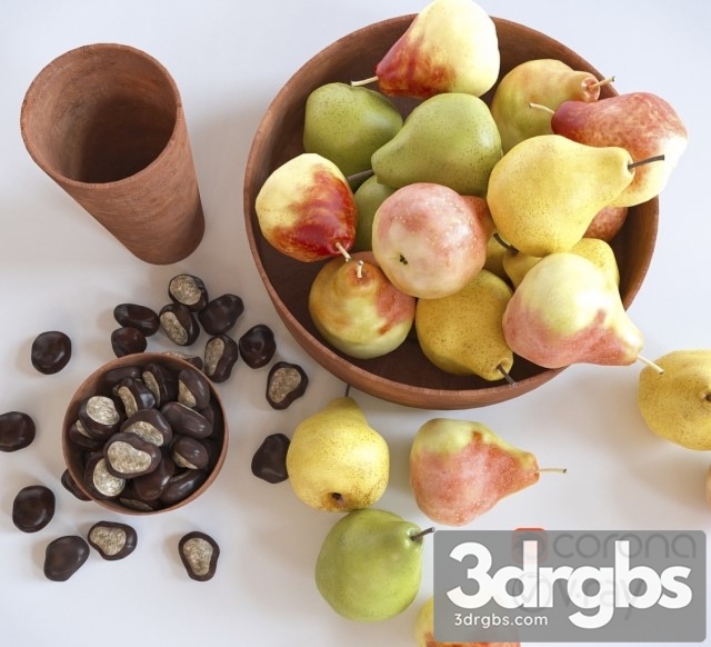 Pears and Chestnuts 3dsmax Download - thumbnail 1