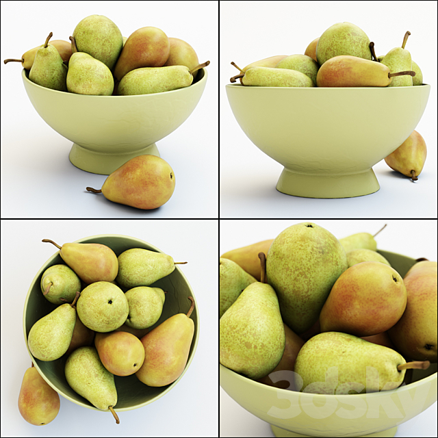 Pears in the vase 3ds Max - thumbnail 1