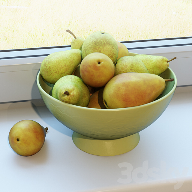 Pears in the vase 3ds Max - thumbnail 2