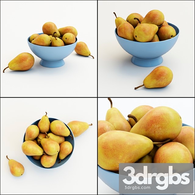 Pears in the vase 3dsmax Download - thumbnail 1