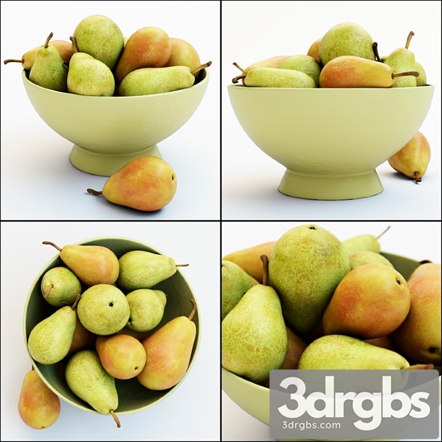 Pears in the vase_1 3dsmax Download - thumbnail 1