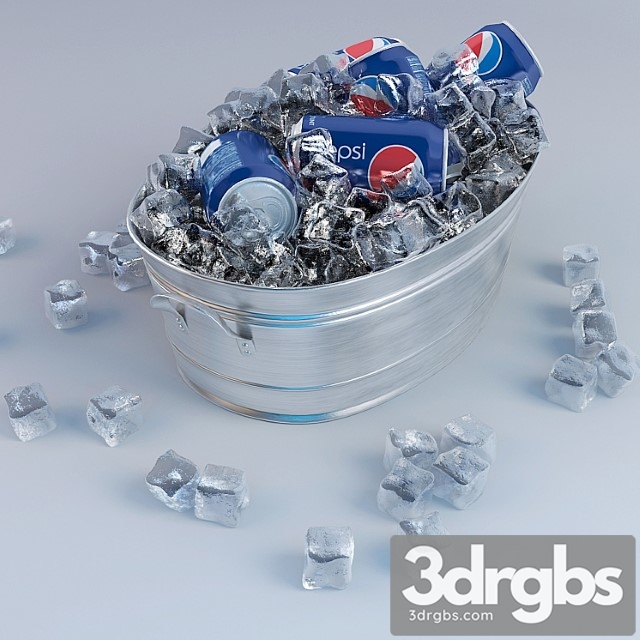 Pepsi ice bucket 3dsmax Download - thumbnail 1