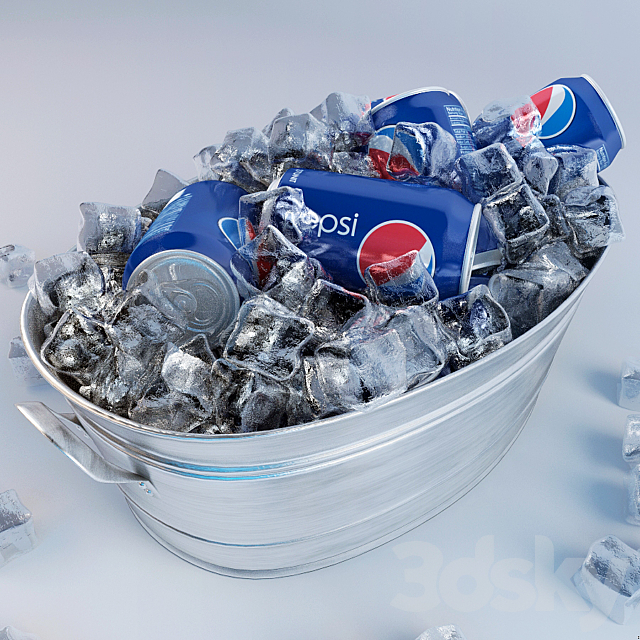 PEPSI ICE BUCKET 3DSMax File - thumbnail 3