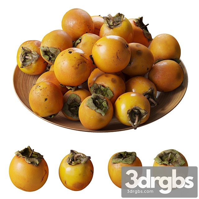 Persimmon Kinglet on a Platter 3dsmax Download - thumbnail 1