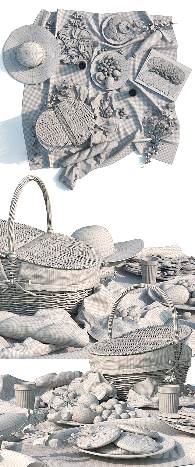 Picnic 3DS Max Model - thumbnail 3