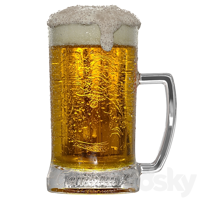 Pint of beer 3DSMax File - thumbnail 1