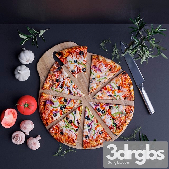 Pizza 2 3dsmax Download - thumbnail 1