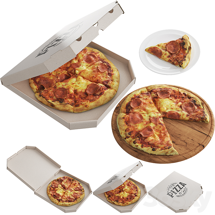 Pizza 3DS Max - thumbnail 1