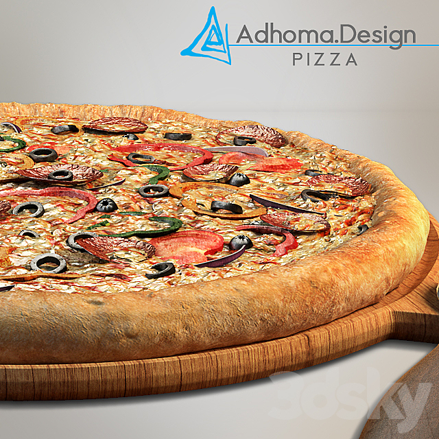 Pizza 3DS Max Model - thumbnail 2