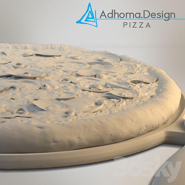 Pizza 3DS Max Model - thumbnail 3