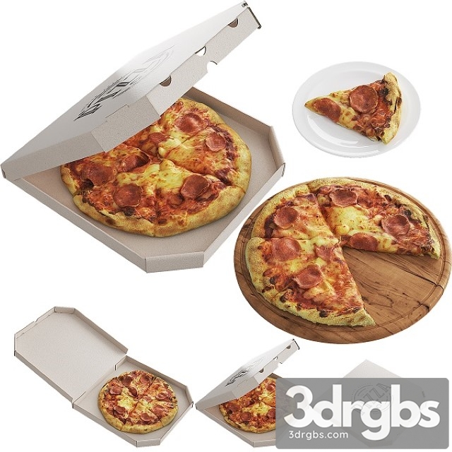 Pizza 3dsmax Download - thumbnail 1