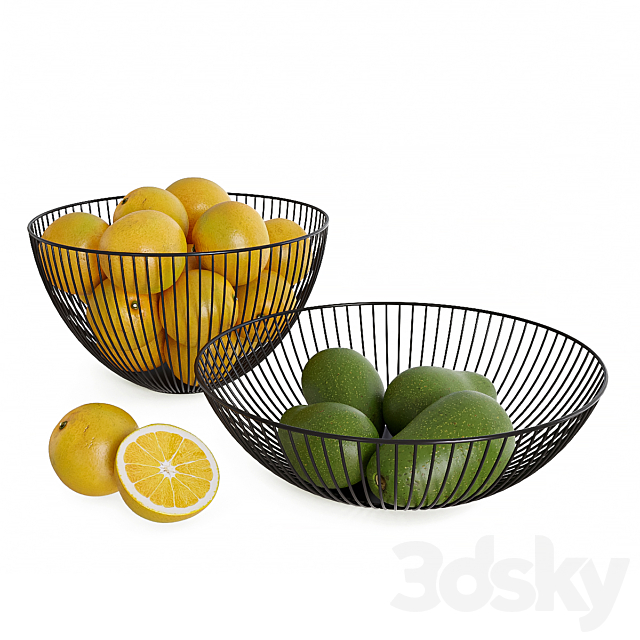 POINT VIRGULE – FRUIT BASKET 3ds Max - thumbnail 1