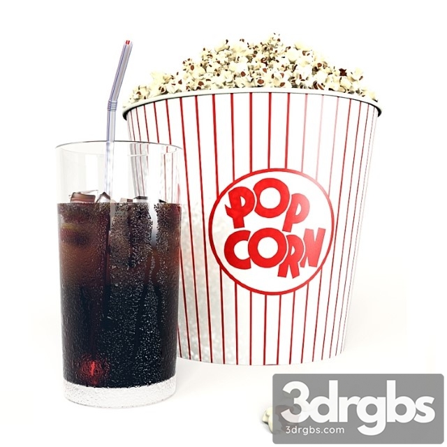 Popcorn and cola 3dsmax Download - thumbnail 1