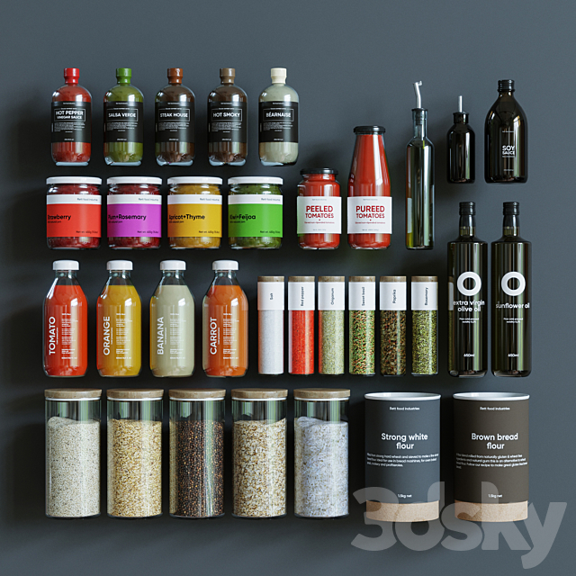 Products for the kitchen 3ds Max - thumbnail 1