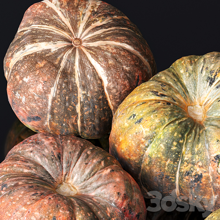 Pumpkin. 5 models 3DS Max - thumbnail 2