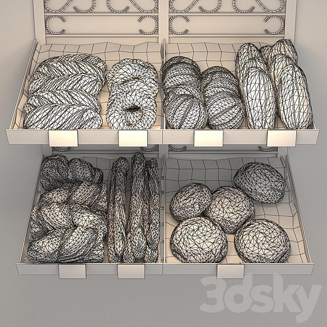 Rack with bread 3DSMax File - thumbnail 3