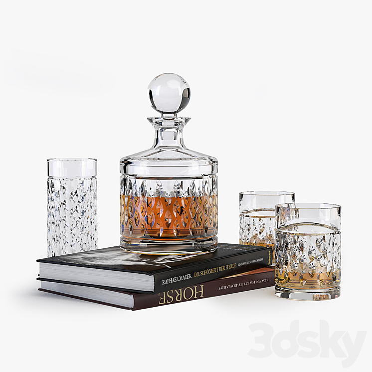 Ralph Lauren Aston Crystal Barware 3DS Max - thumbnail 1