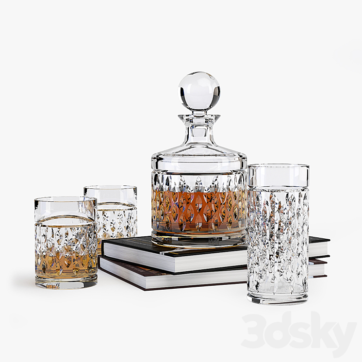 Ralph Lauren Aston Crystal Barware 3DS Max - thumbnail 2